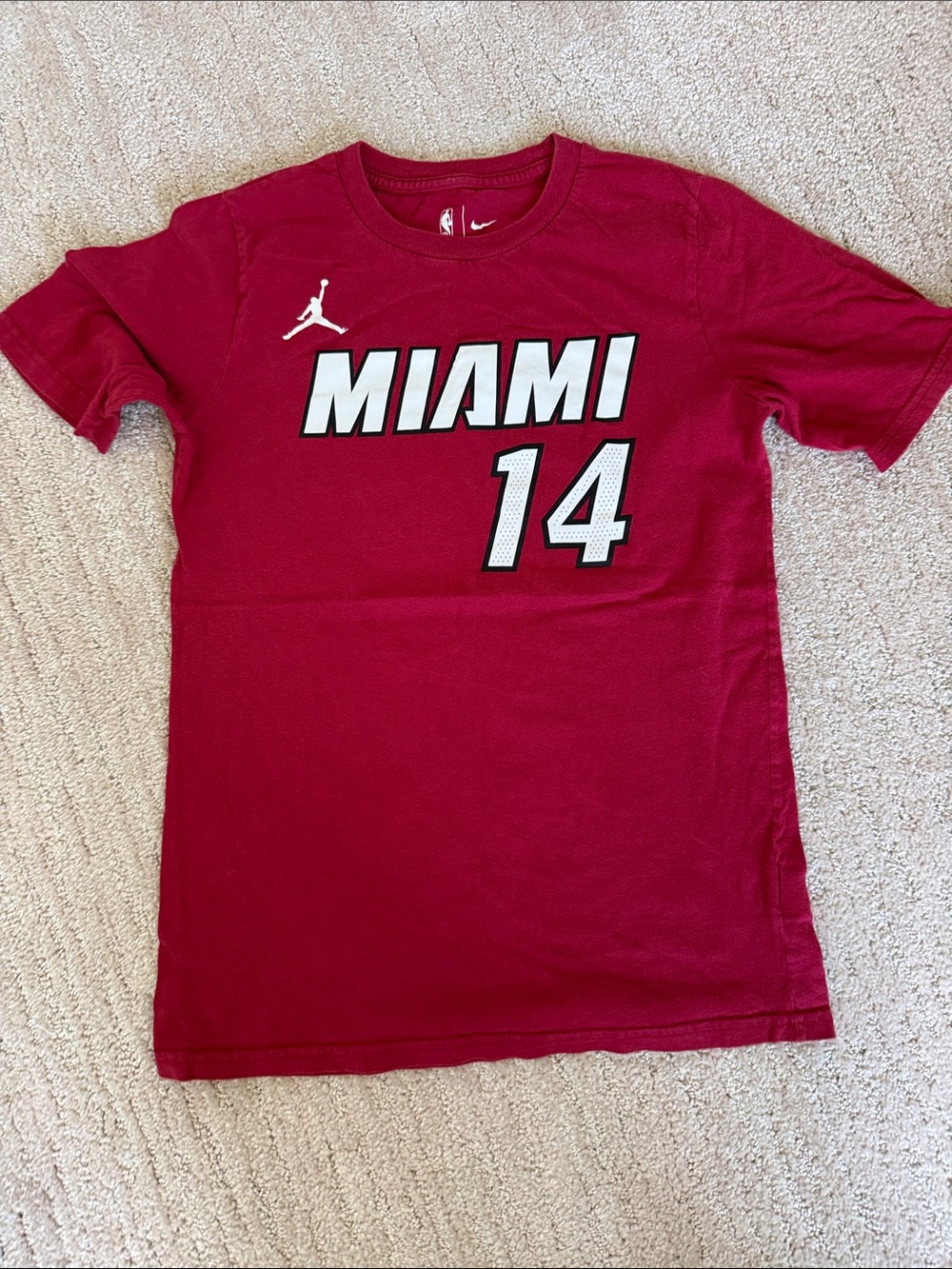 Nike Red Miami 14 Youth Short Sleeve Tee